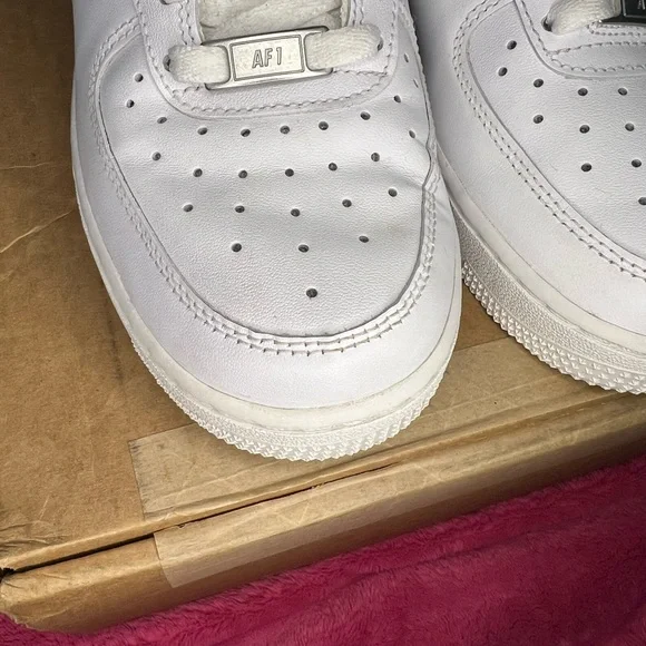 Nike Air Force 1 Low White Sneakers - Picture 7 of 8